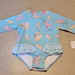 Care BearsOne Piece Swim Rashguard SIZE 3-6 months Nwt